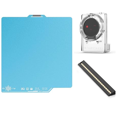 BIQU CryoGrip Pro Frostbite Panda Build Plate+Panda Knomi + Plastic Shell+Panda Lux LED Light Strip Upgrade Kit for Bambu-Lab P1S P1P X1C X1E 3D Printer