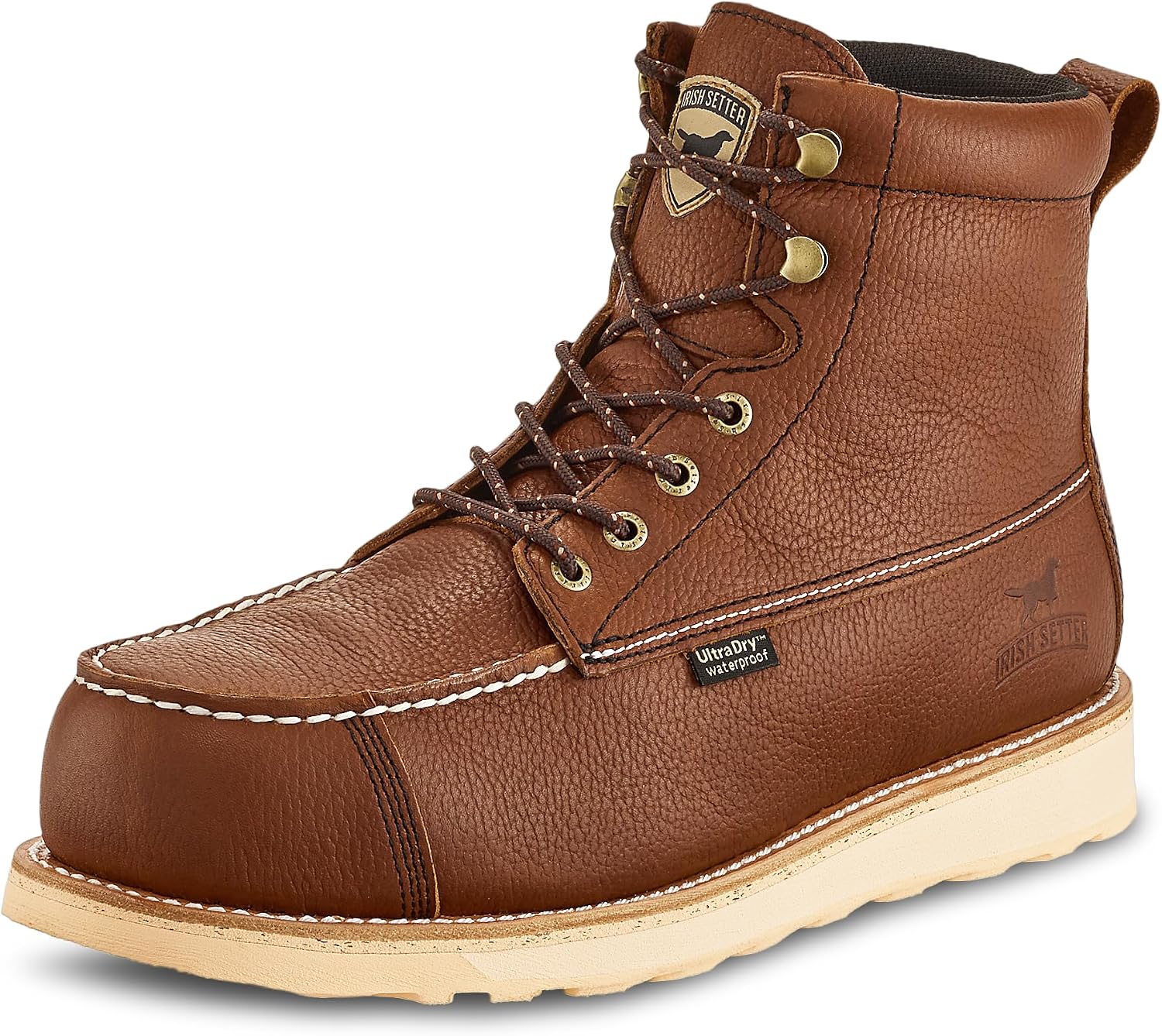 Irish Setter Men's Wingshooter Safety Toe 6" Work Boot, Brown, 9.5 D US