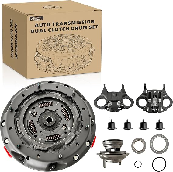 6DCT250 DPS6 Auto Transmission Dual Clutch Drum Set Dual Clutch Kit Compatible with Ford Focus 2011-2019/Fiesta 2011-2018/B-MAX/EcoSport 2013-2017/Figo 2016-2018 602000800