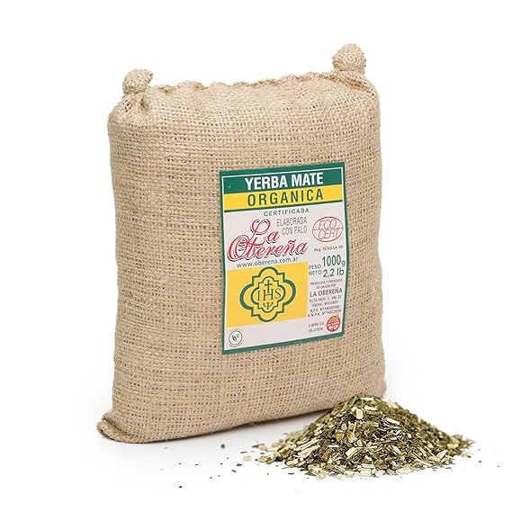 Organic Yerba Mate La Oberena Loose Leaf Tea Traditional South American Tea Drink