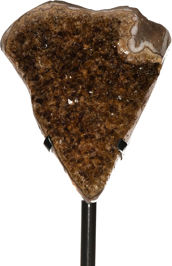 Citrine Geode Slice on Stand