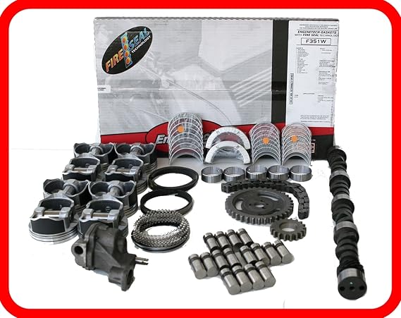 Master Engine Rebuild Kit FITS: 1984-1990 Chevrolet BBC 454 7.4L V8 w/Dish-Top Pistons