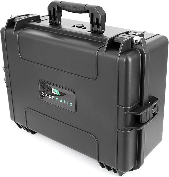 CASEMATIX Hard Shell Travel Case Pro Edition Compatible with Xbox Series X Console, Controllers, Headset and Other Accessories - IPX7 Waterproof, Crushproof Carrying Case with Customized Foam Interior