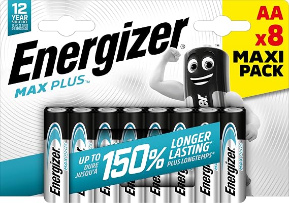 Energizer E301324600 Max Plus Mignon (AA) of 8 Chrome