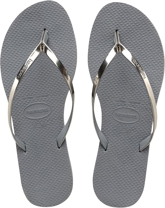 Havaianas - You Metallic Comfortable Stylish Versatile Thin Strap Sandals with Metallic Finish Small Heel for Women