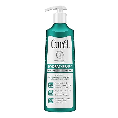 Curl Hydra Therapy, Instant Moisturizer, 12 Ounce Wet Skin Lotion for Dry or Extra-dry Skin, with Advanced Ceramide Complex, Experience Optimal Moisture Retention