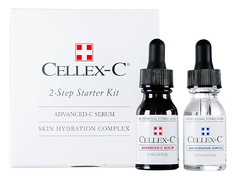 Cellex-C 2-Step Starter Kit, Advanced-C Serum, Skin Hydration Complex , 2x.5 oz/15 ml