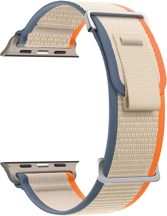 Trail Loop Sport Band - Compatible with Apple Watch Ultra 2/Ultra 49mm,Series 10 46mm 9 8 SE2 7 6 SE 5 4 3 2 1 45mm 44mm 42mm for Men Women,Soft Woven Nylon Strap