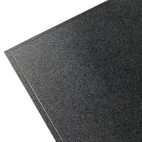 FALKEN Design ABS-BK-1-4/1212 ABS Textured Plastic Sheet 1/4" (0.250"), 12" x 12" - Black, Plastic