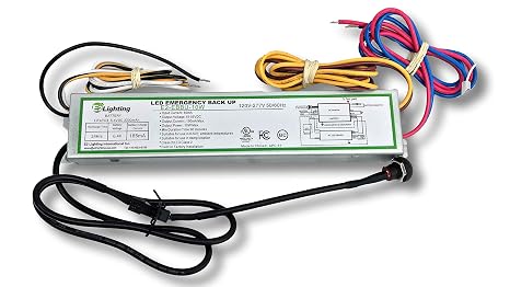 E2 LIGHTING Emergency Battery Backup LED Driver E2-EBBU-10W | UL-Listed 10W LED Emergency Driver for External Drivers | 120V-277V Compatible | 90 Minutes Emergency Lighting | Included