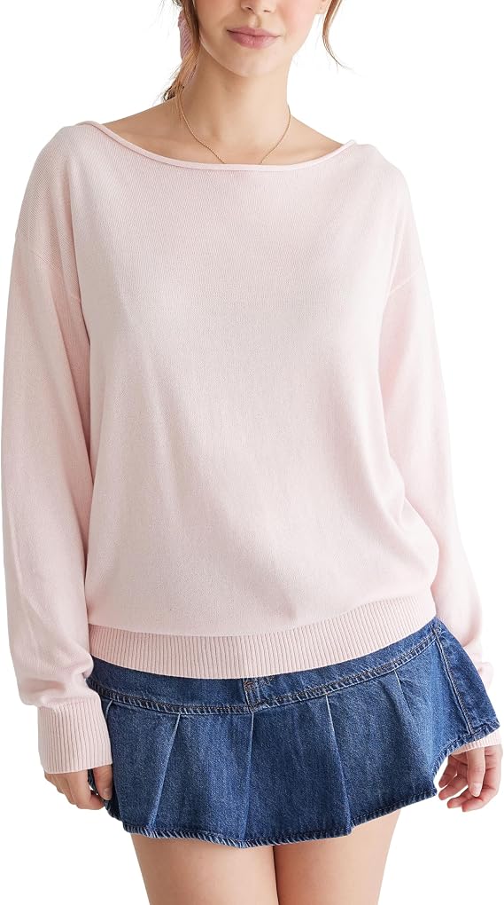 AEROPOSTALE Women's Off The Shoulder Sweater