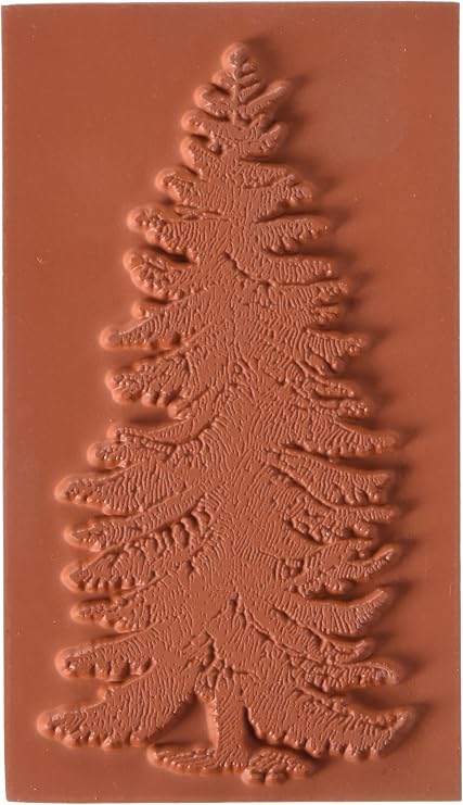 Spruce Tree Rubber Cling Stamp