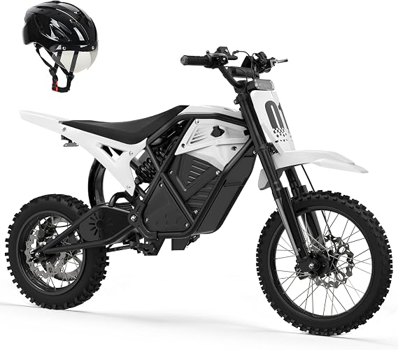 ESKUTE Electric Dirt Bike for Teens Adults, Mid-Drive Motor 3500W Peak, Electric Motorcycle 48V23Ah Battery, Hydraulic Brake,53Mile,38mph, Hydraulic Nitrogen Shock Absorbers