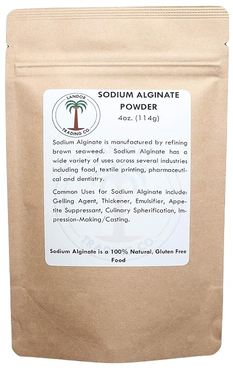 Sodium Alginate - Food Grade - 4 Ounces