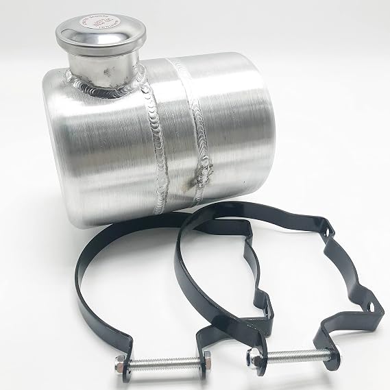 Fuel Tank 3/4 Gallon 6'' x 8" 1/4 NPT Outlet End Fill Spun Aluminum Universal Gas Tank for Hot Rod Marine mini bike Log splitter