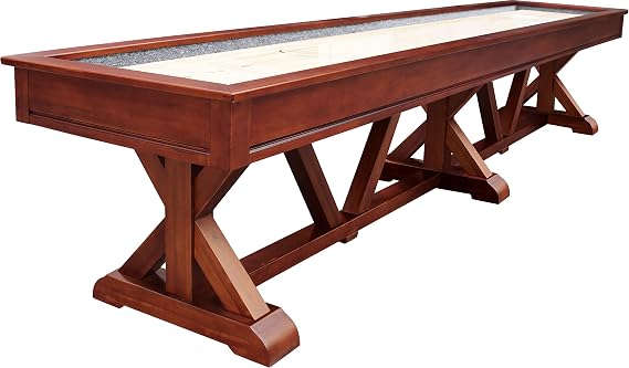Playcraft Brazos River 14' Chestnut Pro-Style Shuffleboard Table
