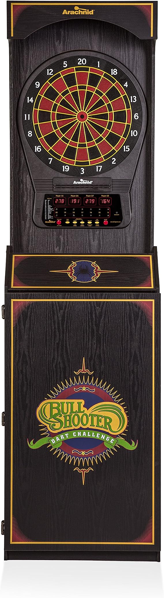 Arachnid Cricket Pro 650 Standing Electronic Dartboards with 24 Games, 132 Variations, and 6 Soft-Tip Darts Included