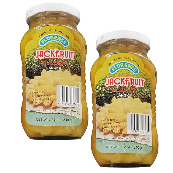 Florence Jackfruit in Syrup Langka (2 Pack, Total of 24oz)