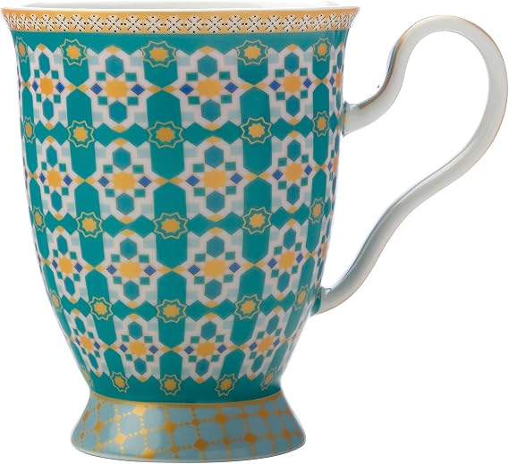 Maxwell & Williams HV0119 Teas & C’s Kasbah Coffee Mug in Gift Box, Porcelain, Mint Green, 300 ml
