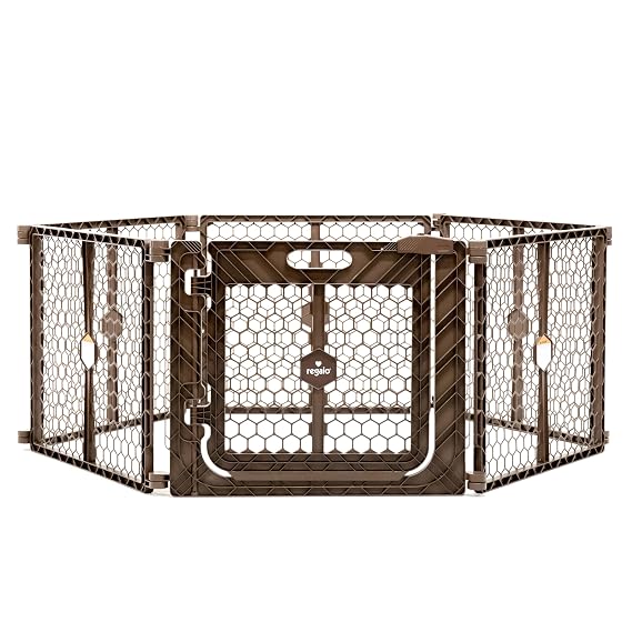 Regalo Safety 192" Plastic Super Wide Baby Gate & Play Yard with Door
