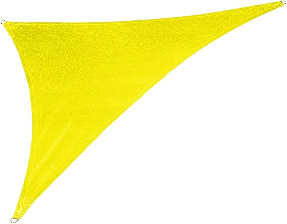 Coolaroo Custom Triangle Shade Sail, Yellow, 12 by 12 by 17-Feet