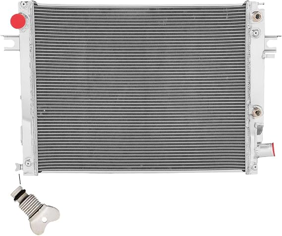 4 Row Aluminum Radiator Replacement for 2013-2018 Ram 2500 3500 4500 5500 6.7L L6 Diesel, For 2014-2018 Ram 4500 5500 6.4L V8 Gas 2014 2015 2016 2017