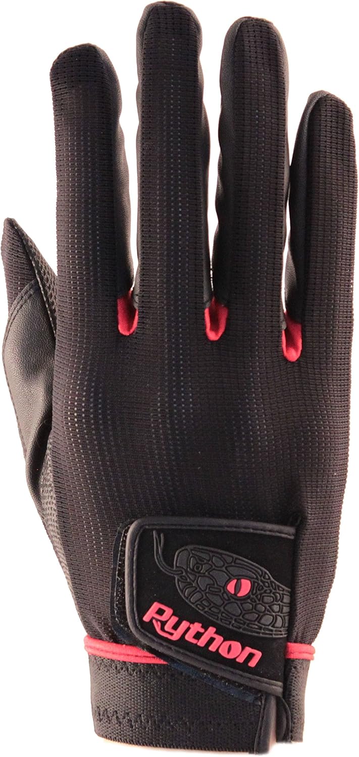 Python Super Tack RacquetballPickleball Glove - Right and Left Hand - for Men and Women - Tackified Leather for Enhanced Grip Performance