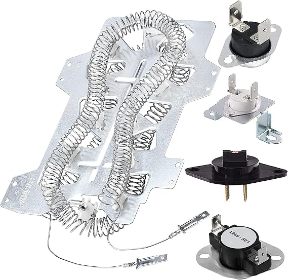 Upgraded Dryer Heating Element DC47-00019A for Samsung, DC96-00887A & DC47-00016A & DC47-00018A & DC32-00007A Dryer Parts,Repace dv40j3000ew/a2 dv45h7000ew/a2 dv42h5200ew/a3 by AMI PARTS