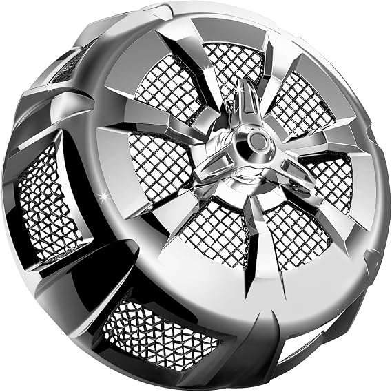 Kuryakyn 9439 Alley Cat Air Cleaner/Filter Cover for 1999-2017 Harley-Davidson Motorcycles, Chrome medium
