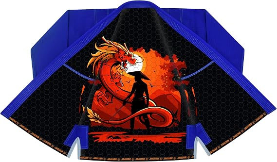 In-Ring Dragon Inner Sublimated Pro Brazilian Jiu Jitsu BJJ Kimono Gi Uniform Unisex - White Belt Included