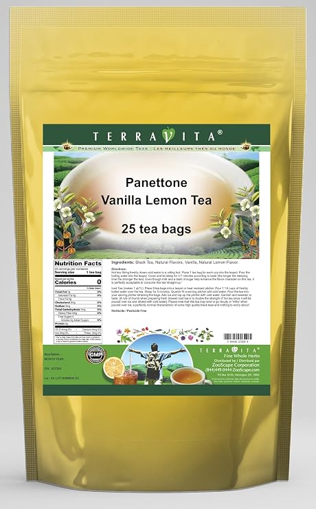 Panettone Vanilla Lemon Tea (25 tea bags, ZIN: 427259)