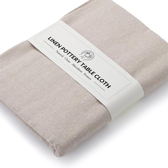 Pottery Mat for Clay, 40 x 60 in Linen Cloth for Pottery Supplies
