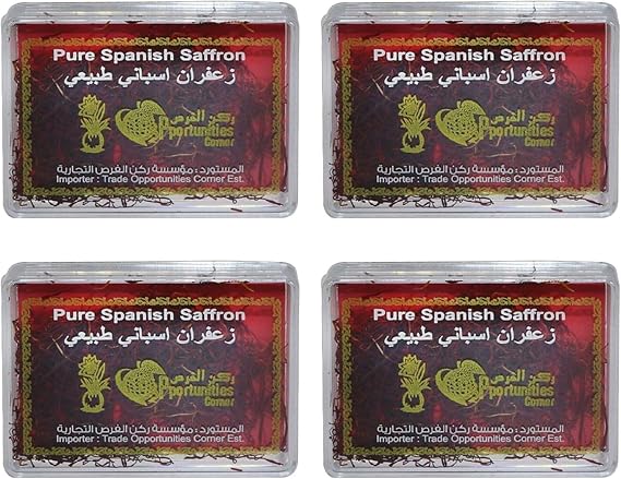 Spanish Saffron Combo Pack | 2 x 1g + 2 x 2g Premium Pure Saffron Threads | Authentic Spanish Saffron Spices Herb for Cooking, Desserts, Biryani & Tea