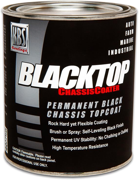 KBS Coatings 8302 OEM Satin Black BlackTop Chassis Paint - 1 Pint