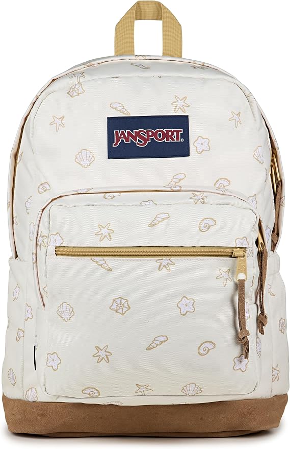 JanSport Right Pack Backpack - Durable Daypack with Padded 15" Laptop Sleeve, Spacious Main Compartment & Integrated Water Bottle Pocket,Shell Yes