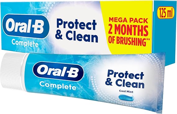 Oral-B Complete Protect & Clean Toothpaste with Antibacterial Zinc and Long-Lasting Freshness Technology, 125ml