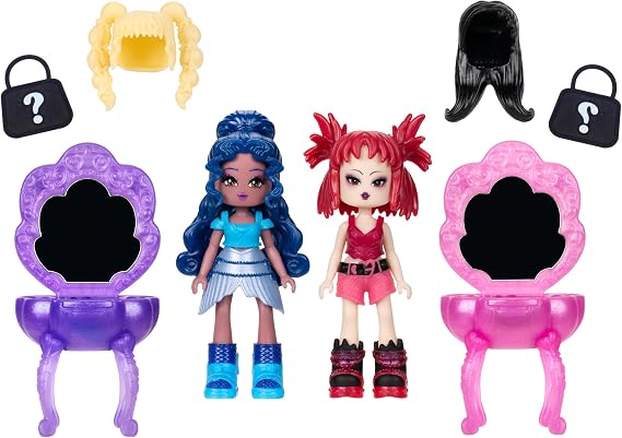 Royale High Surprise Vanity 2-Pack - (2) Series 2 Dolls, (2) Vanities, (2) Additional Wigs, and (2) Mystery Items - Virtual Item Code Included - Ages 5+