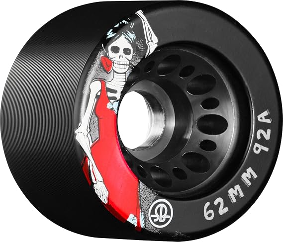 Rollerbones Day of The Dead 92A Speed/Derby Wheels with a Nylon Core (Set of 4)