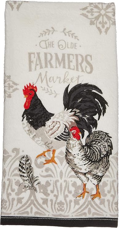 Farmer's Market Rooster Terry Towel