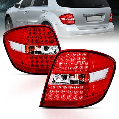 AmeriLite Led Taillights RedClear for Mercedes BenzM Class W164 - Passenger and Driver Side