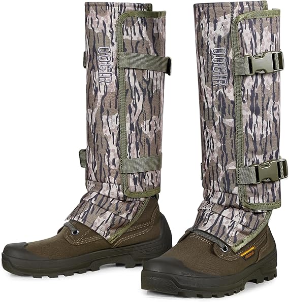 UIIHUNT Snake Gaiters, Waterproof Snake Chaps Snake Gaiter for Men Women, Adjustable Snake Bite Protection Snake Guards