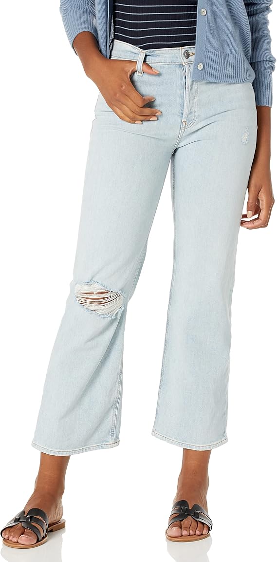 HUDSON Women's Rosie High Rise, Wide Leg Jean