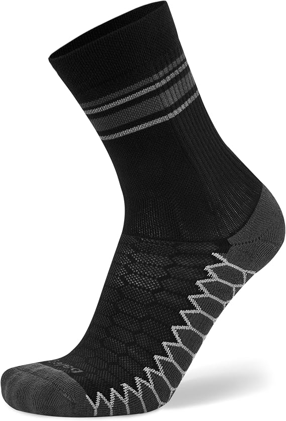 Balega Unisex Adult Silver Mini Crew Performance Running Socks, Breathable-moisture Wicking Style (1 Pair)