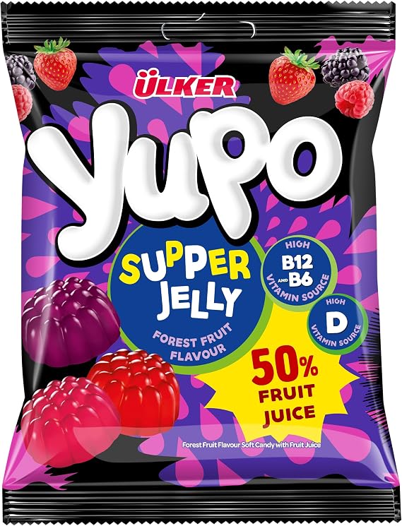 ÜLKER Yupo Supper B&D Vitaminli Jelly, 64 Gr