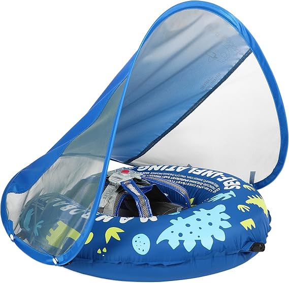 Mambobaby Self-Inflating Baby Float with Canopy