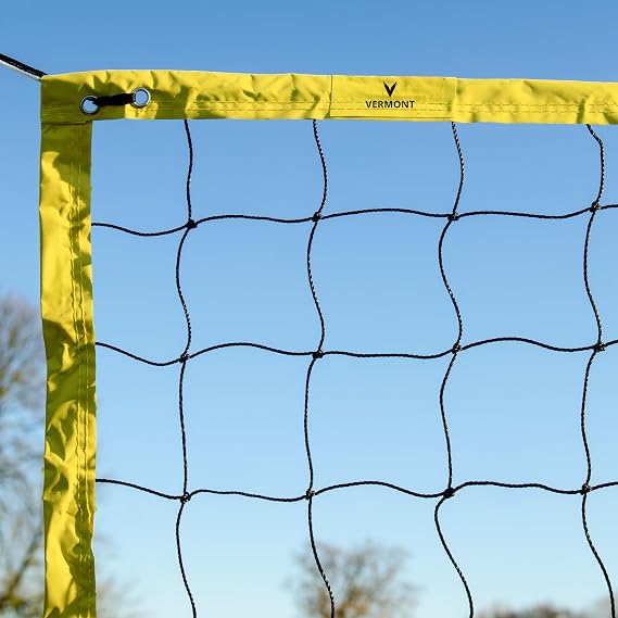 Vermont Sports Beach Volleyball Net (Cord Headline) | FIVB Regulation Backyard & Beach Net