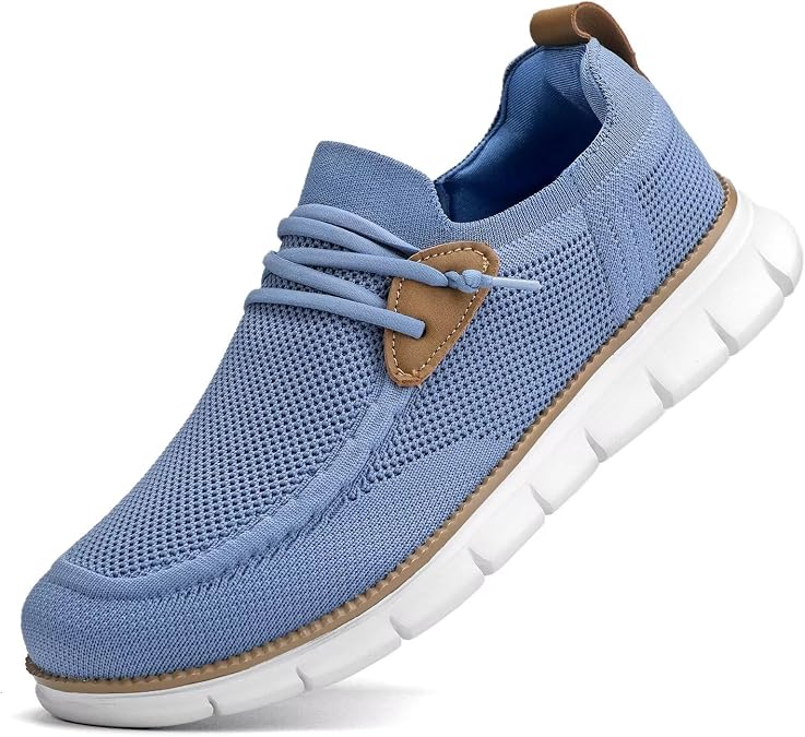 Mens Casual Loafers Shoes Slip On Fashion Walking Dress Sneakers Business Oxfords Work Lightweight Soft Sole Zapatos