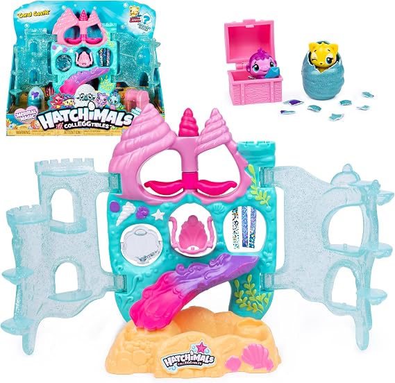 Hatchimals CollEGGtibles, Coral Castle Fold Open Playset with Exclusive Mermal Character ( Set), Girl Toys, Girls Gifts for Ages 5 and up