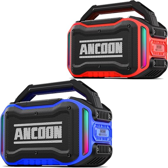 ANCOON Bluetooth Speakers Blue+Red