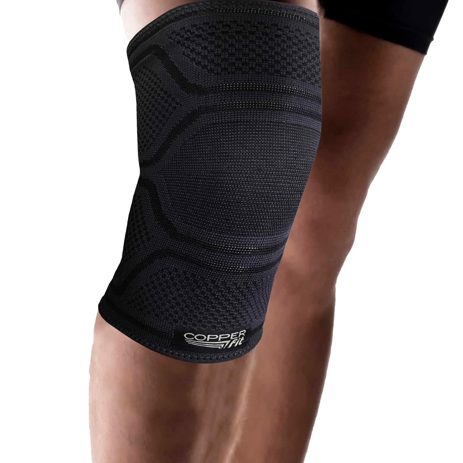 Copper Fit Elite Knee Compression Sleeve SmallMedium - Support Brace - For Joint Pain & Ache Relief - Sports Protection - Pain Relief - Speed up Recovery - Copper Infused - Comfortable Fit